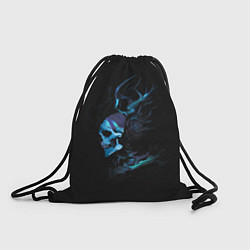 Мешок для обуви Blue skeleton with horns