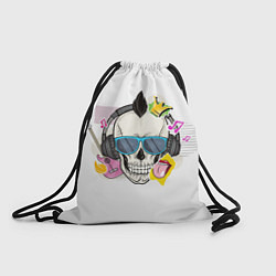 Рюкзак-мешок Черепок в очках, цвет: 3D-принт