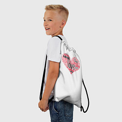 Рюкзак-мешок День влюбленных, цвет: 3D-принт — фото 2