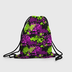 Рюкзак-мешок Брызги и кляксы, цвет: 3D-принт