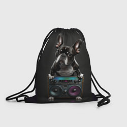 Рюкзак-мешок Бульдог диско, цвет: 3D-принт