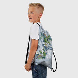Рюкзак-мешок Синицы на ветке, цвет: 3D-принт — фото 2