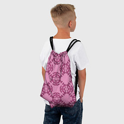 Рюкзак-мешок Розовая витиеватая загогулина, цвет: 3D-принт — фото 2