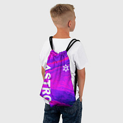 Рюкзак-мешок Astro neon grunge, цвет: 3D-принт — фото 2
