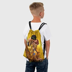 Рюкзак-мешок Густав Климт Поцелуй, цвет: 3D-принт — фото 2