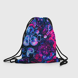 Рюкзак-мешок Сине-малиновая горная порода, цвет: 3D-принт