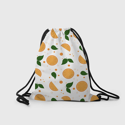 Мешок для обуви Апельсины с листьями / 3D-принт – фото 2