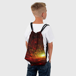 Рюкзак-мешок Midjourney огненный бальзамин, цвет: 3D-принт — фото 2