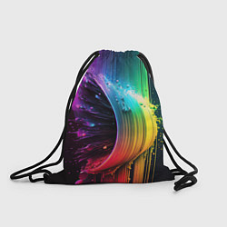 Рюкзак-мешок Волна красок, цвет: 3D-принт