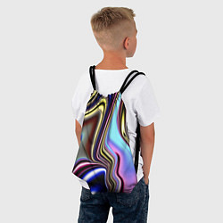 Рюкзак-мешок Блестящая ткань, цвет: 3D-принт — фото 2
