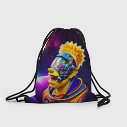 Рюкзак-мешок Bart Simpson in space - neural network, цвет: 3D-принт