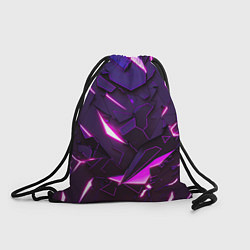 Рюкзак-мешок Неоновые абстрактные электрические плиты, цвет: 3D-принт