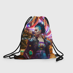 Рюкзак-мешок Cyberpunk 2077 - neural network, цвет: 3D-принт