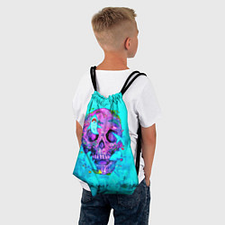 Рюкзак-мешок Череп с акулами, цвет: 3D-принт — фото 2