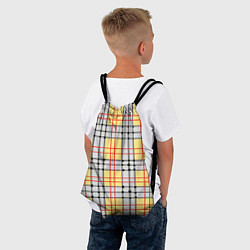 Рюкзак-мешок Светлые квадраты и линии, цвет: 3D-принт — фото 2