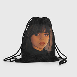 Рюкзак-мешок Портрет Уэнздей Аддамс, цвет: 3D-принт