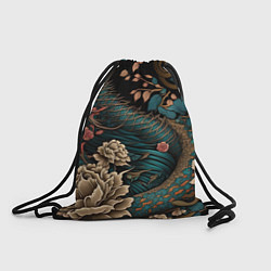 Рюкзак-мешок Японский змей Irezumi, цвет: 3D-принт