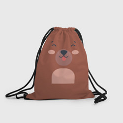 Рюкзак-мешок Нарисованный мишка, цвет: 3D-принт