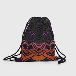 Рюкзак-мешок Цветастый узор, цвет: 3D-принт