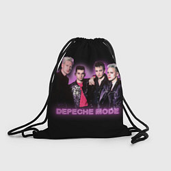 Рюкзак-мешок 80s Depeche Mode neon, цвет: 3D-принт