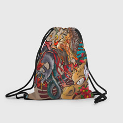 Рюкзак-мешок Иредзуми: демон и дракон, цвет: 3D-принт