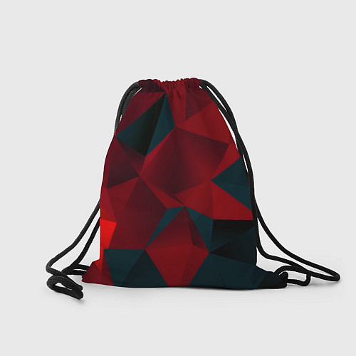 Мешок для обуви Битва кубов красный и черный / 3D-принт – фото 2