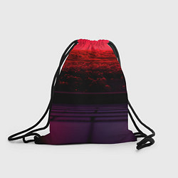 Рюкзак-мешок Пурпурный закат-арт, цвет: 3D-принт