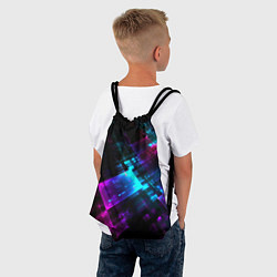 Рюкзак-мешок Неоновый киберпанк, цвет: 3D-принт — фото 2