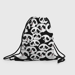 Рюкзак-мешок Весёлые панды, цвет: 3D-принт