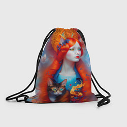 Рюкзак-мешок Рыжая Кэт, цвет: 3D-принт