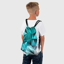 Рюкзак-мешок Green abstraction, цвет: 3D-принт — фото 2