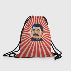 Рюкзак-мешок Сталин полигональный, цвет: 3D-принт