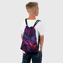 Рюкзак-мешок Неоновые краски во тьме, цвет: 3D-принт — фото 2