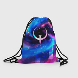 Рюкзак-мешок Quake неоновый космос, цвет: 3D-принт