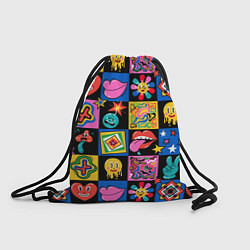 Рюкзак-мешок Funny cartoon characters, цвет: 3D-принт