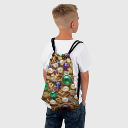 Рюкзак-мешок Россыпь драгоценностей, цвет: 3D-принт — фото 2