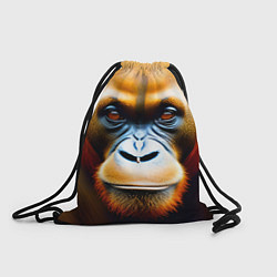 Рюкзак-мешок Орангутан - Обезьяна, от которой веет добротой, цвет: 3D-принт