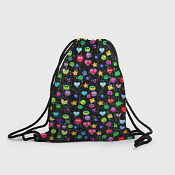 Рюкзак-мешок В смайликах, цвет: 3D-принт