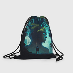 Рюкзак-мешок За ответом - Хуф и Ся, цвет: 3D-принт