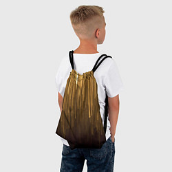 Рюкзак-мешок Золотистые полосы свисают, цвет: 3D-принт — фото 2