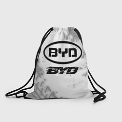 Мешок для обуви BYD speed на светлом фоне со следами шин