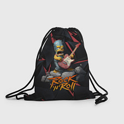 Рюкзак-мешок Rocknroll simpsons, цвет: 3D-принт