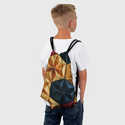 Рюкзак-мешок Геометрические ромбические фигуры, цвет: 3D-принт — фото 2