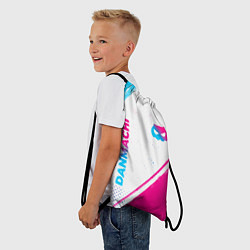 Рюкзак-мешок DanMachi neon gradient style: надпись, символ, цвет: 3D-принт — фото 2
