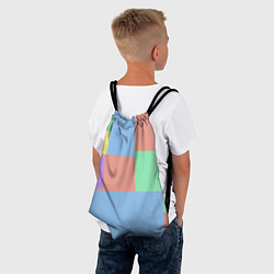 Рюкзак-мешок Разноцветные квадраты и прямоугольники, цвет: 3D-принт — фото 2