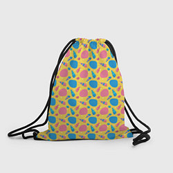 Рюкзак-мешок Летний паттерн с ракушками, цвет: 3D-принт