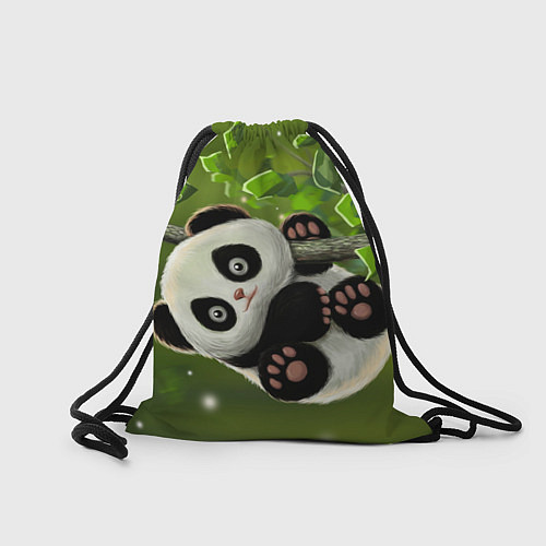 Мешок для обуви Панда на дереве отдыхает / 3D-принт – фото 2