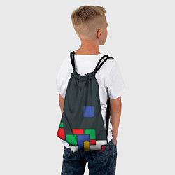 Рюкзак-мешок Падающий блок тетрис, цвет: 3D-принт — фото 2