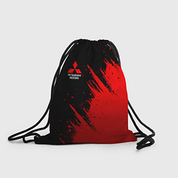 Рюкзак-мешок Mitsubishi red - red sport, цвет: 3D-принт