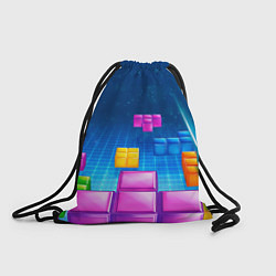Рюкзак-мешок Падающие сверху блоки тетриса, цвет: 3D-принт